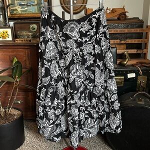 Lauren Ralph Lauren Floral Tiered Midi Skirt